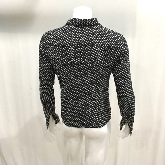 Allsaints Mens Black Lovers Button Shirt - Picture 5 of 6